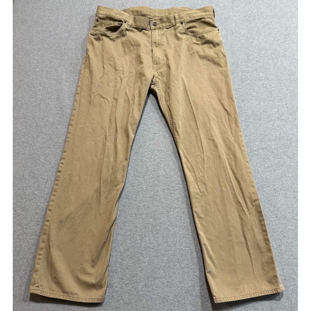 Polo Ralph Lauren Jeans Pants Mens 38x30 Straight Leg Tan Dark Beige